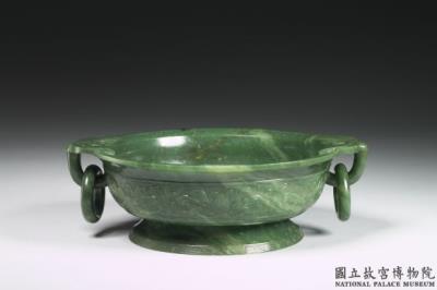 图片[2]-Jade brush washer with ring handles, Qing dynasty (1644-1911)-China Archive